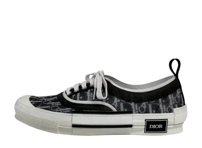 Dior B23 Low Top Sneaker Dior Oblique Canvas "Black"