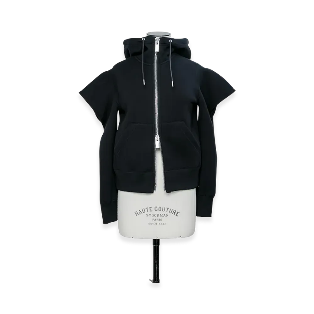 sacai Sponge Sweat Hoodie "Black"