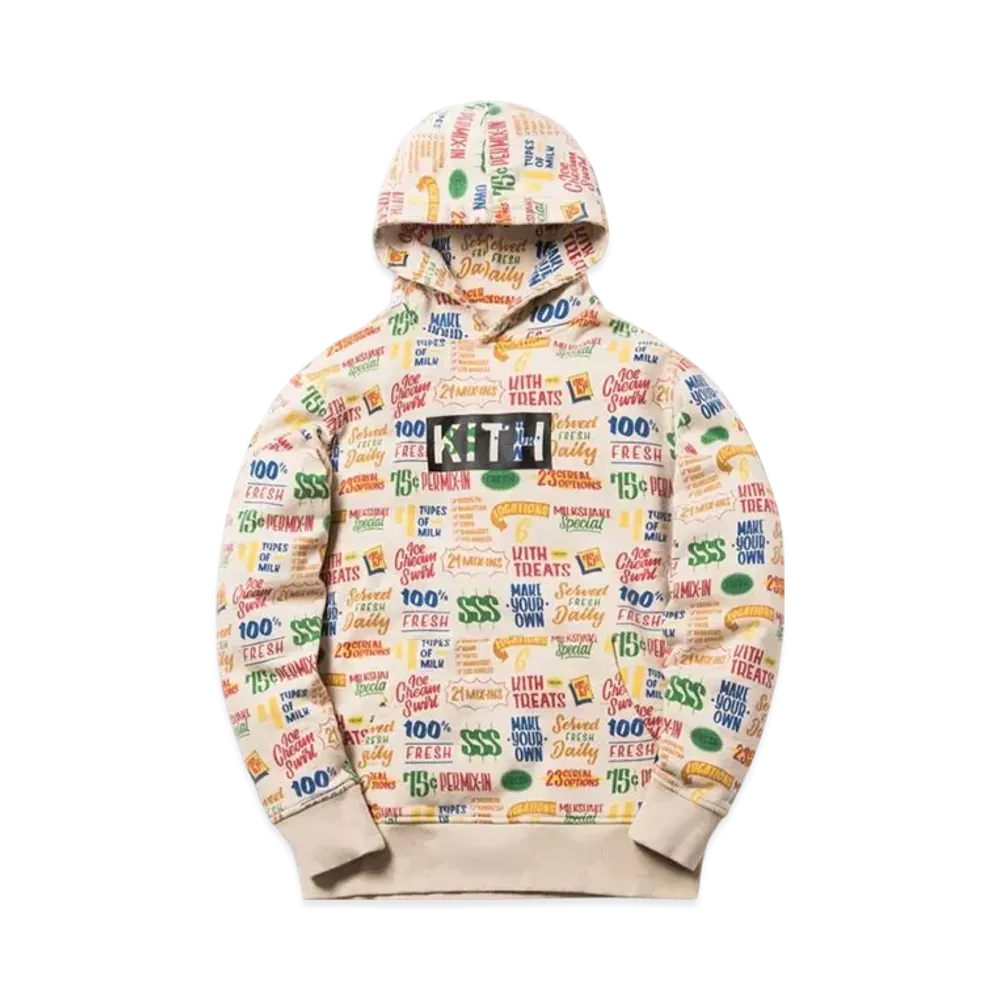 Kith Pullover Hoodie Tarts Circle "Cream"
