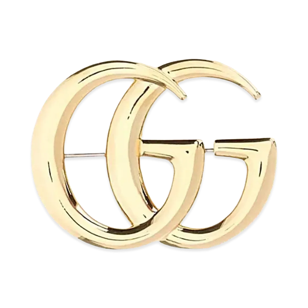 GUCCI Women's Metal GG Marmont Brooche "Gold"