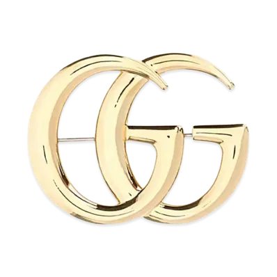 GUCCI Women's Metal GG Marmont Brooche "Gold"