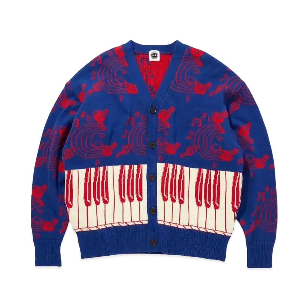 CITY COUNTRY CITY KNIT CARDIGAN JAZZ "BLUE x RED"
