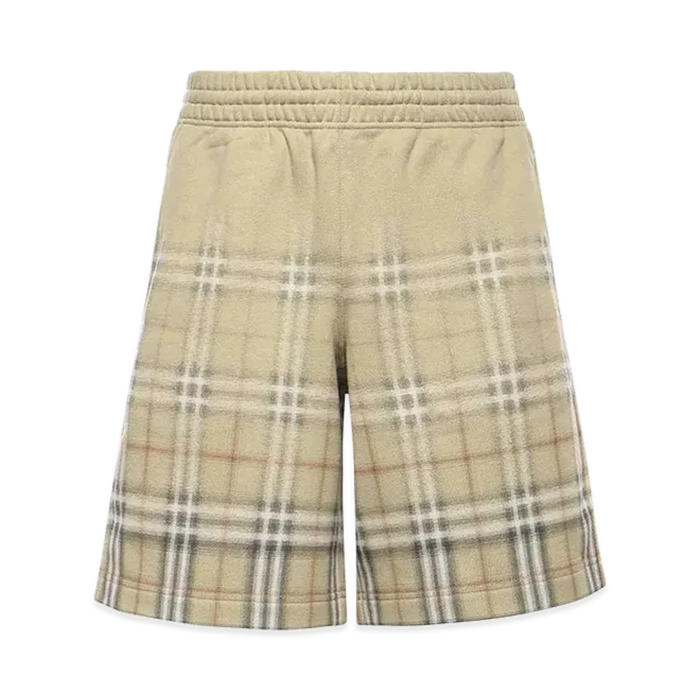 Burberry Gradient Check Cotton Shorts "Green"