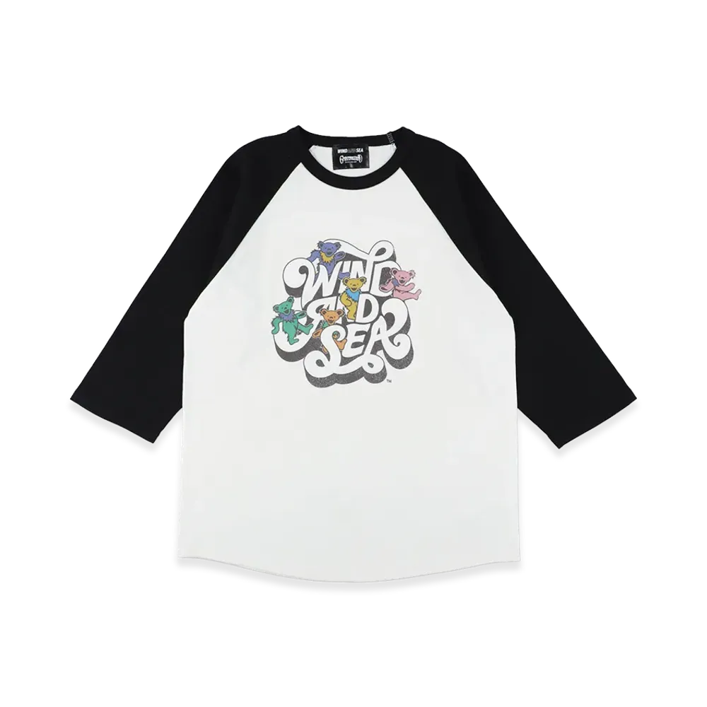 WIND AND SEA x Grateful Dead Raglan Tee "Black/White"