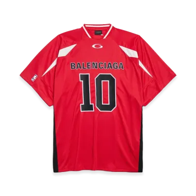 BALENCIAGA x NBA Collaboration Oversized T-Shirt "Red"