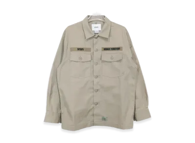 Wtaps BUDS / LS / COTTON. SERGE "Coyote Brown"