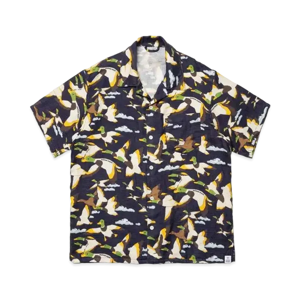 HUMAN MADE Duck Gauze Aloha Shirt "Navy"