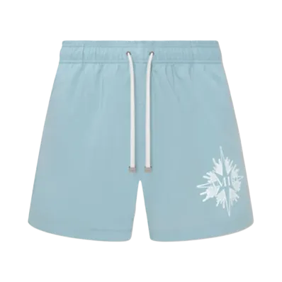 AMIRI Starburst Swim Trunk "Dusty Blue"