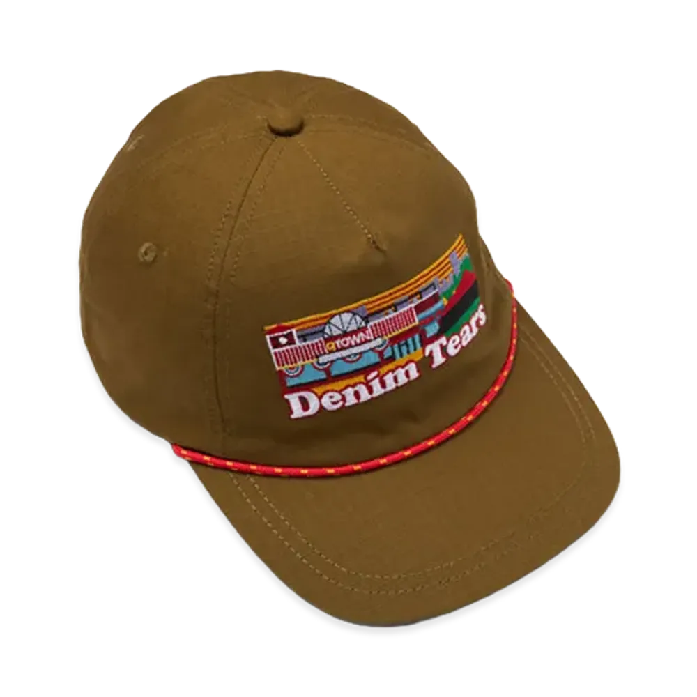 DENIM TEARS Q Town Cap "Olive"