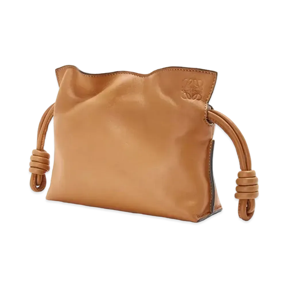 LOEWE Nano Flamenco Clutch In Nappa Calfskin "Warm Desert"