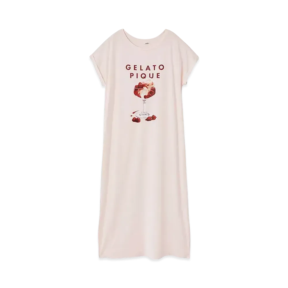 GELATO PIQUE Cool Touch Sensation Cool Rayon Dessert Logo Dress "Pink"