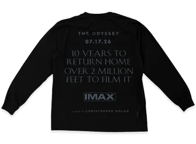 Travis Scott Cactus Jack x The Odyssey Imax 10 Years Longsleeve "Black"
