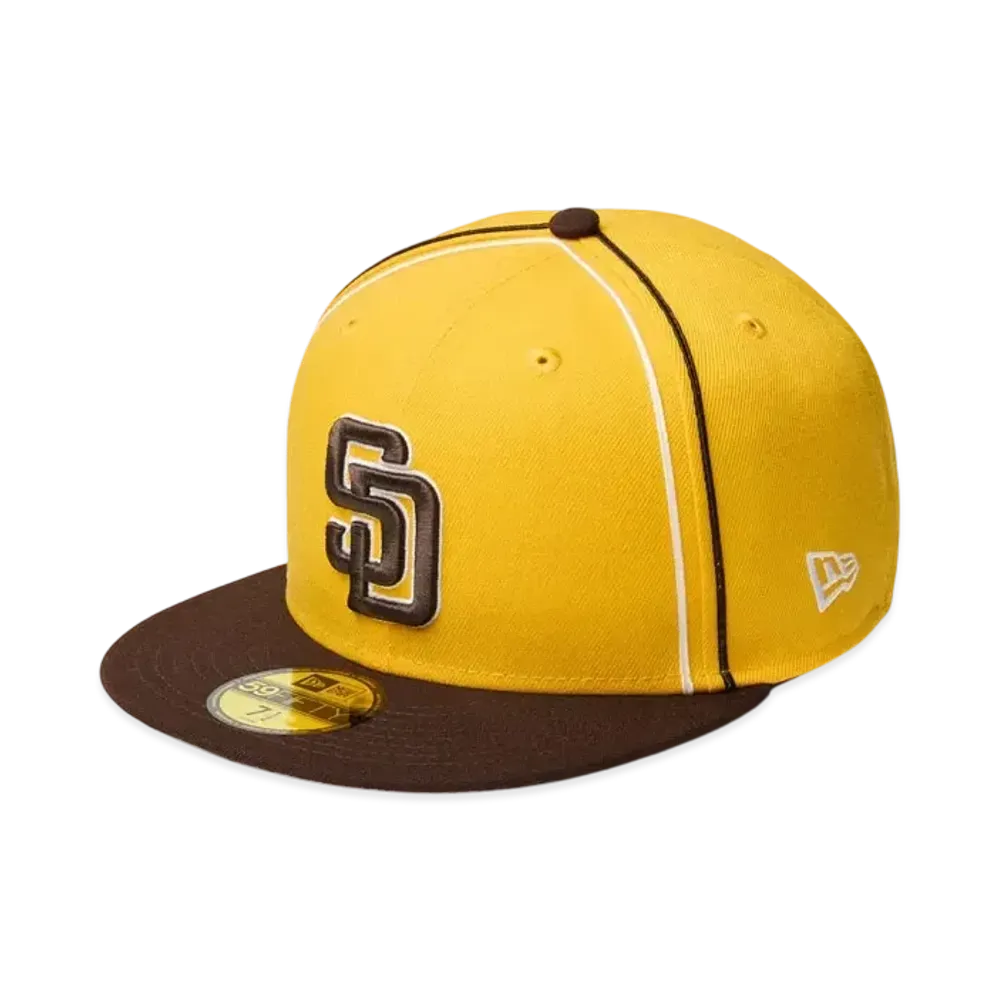 NEW ERA 59Fifty MLB Taping San Diego Padres "A Gold/Burnt Wood"