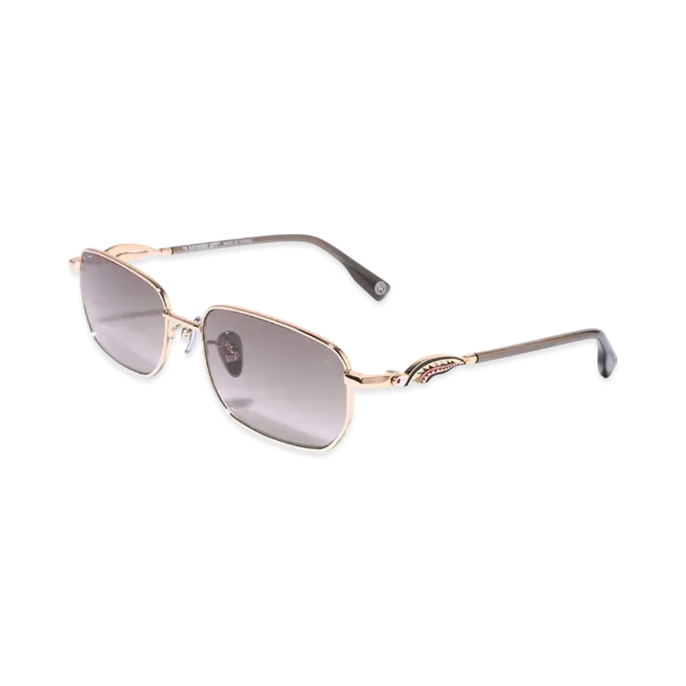 A BATHING APE Shark Sunglasses #3 "Gold"