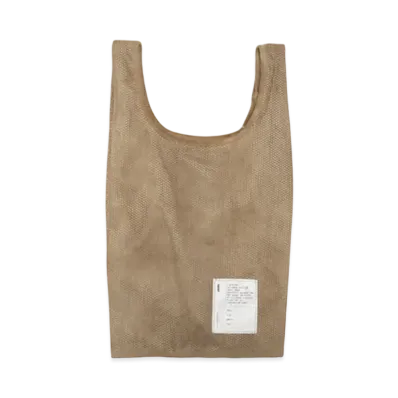 Graphpaper Suede Tote Bag "Beigh"