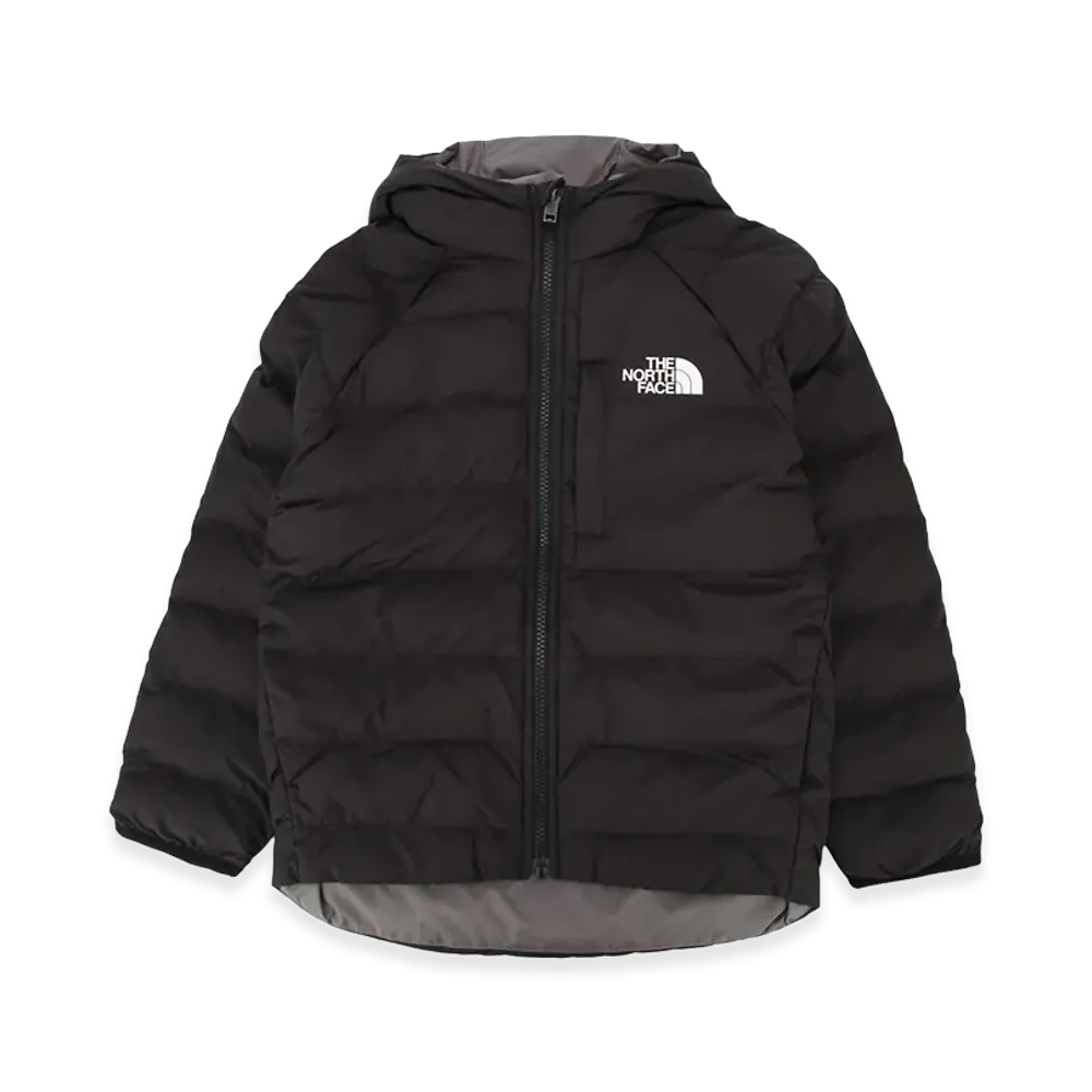 The North Face Kids B Reversible Perrito Hooded Jacket "Tnfblack/Smokedpearl"