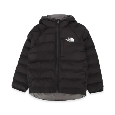 The North Face Kids B Reversible Perrito Hooded Jacket "Tnfblack/Smokedpearl"