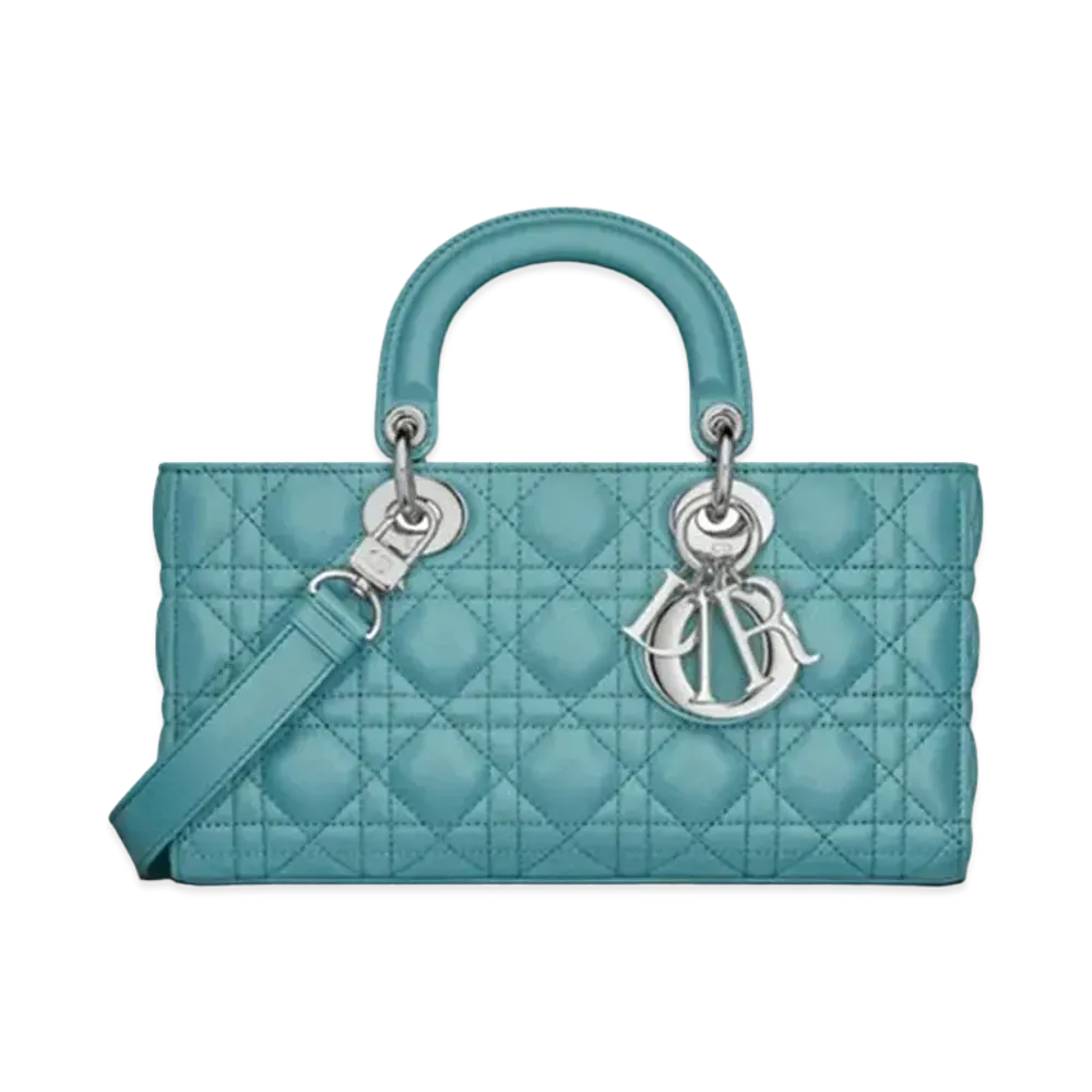 Dior Lady D-Joy Bag Cannage Lambskin "Azur Blue"