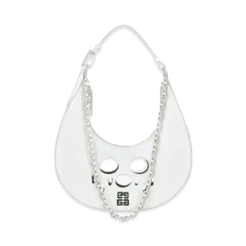 GIVENCHY Hobo Bag In Cut Out Leather "Ivory"