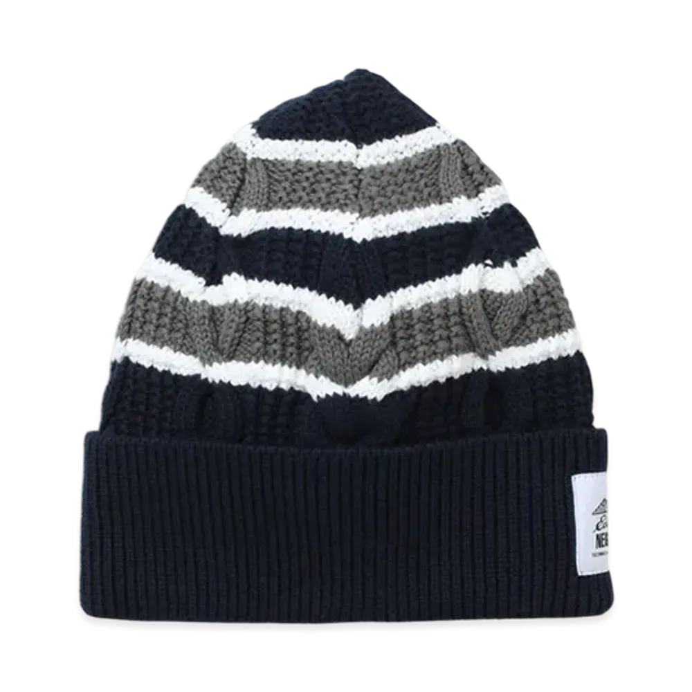 NEIGHBORHOOD x Eddie Bauer Border Cable Beanie "Navy"