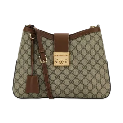 GUCCI Women's Padlock GG Medium Shoulder Bag "Beige"