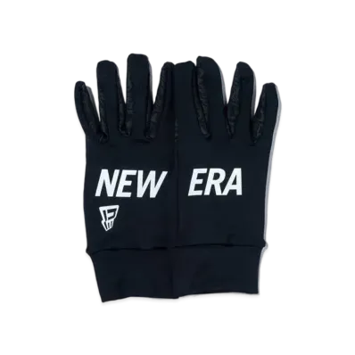 NEW ERA Fleece Warmer Glove Wordmark Logo "Black/Reflect White"