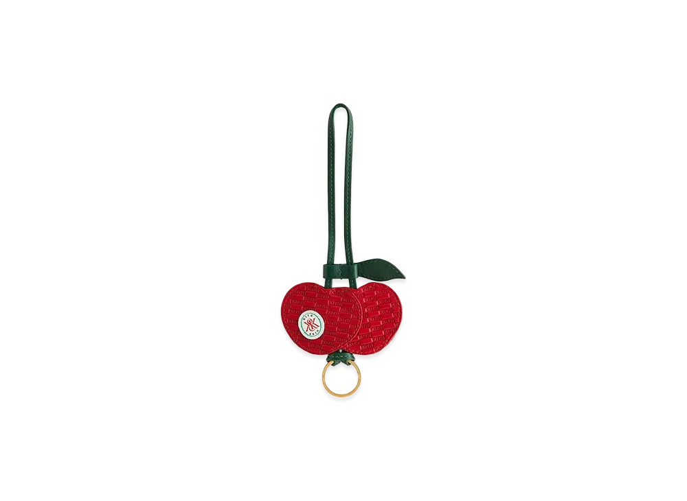 Kith Women's Monogram Leather Cherry Bag Charm "Dalle"