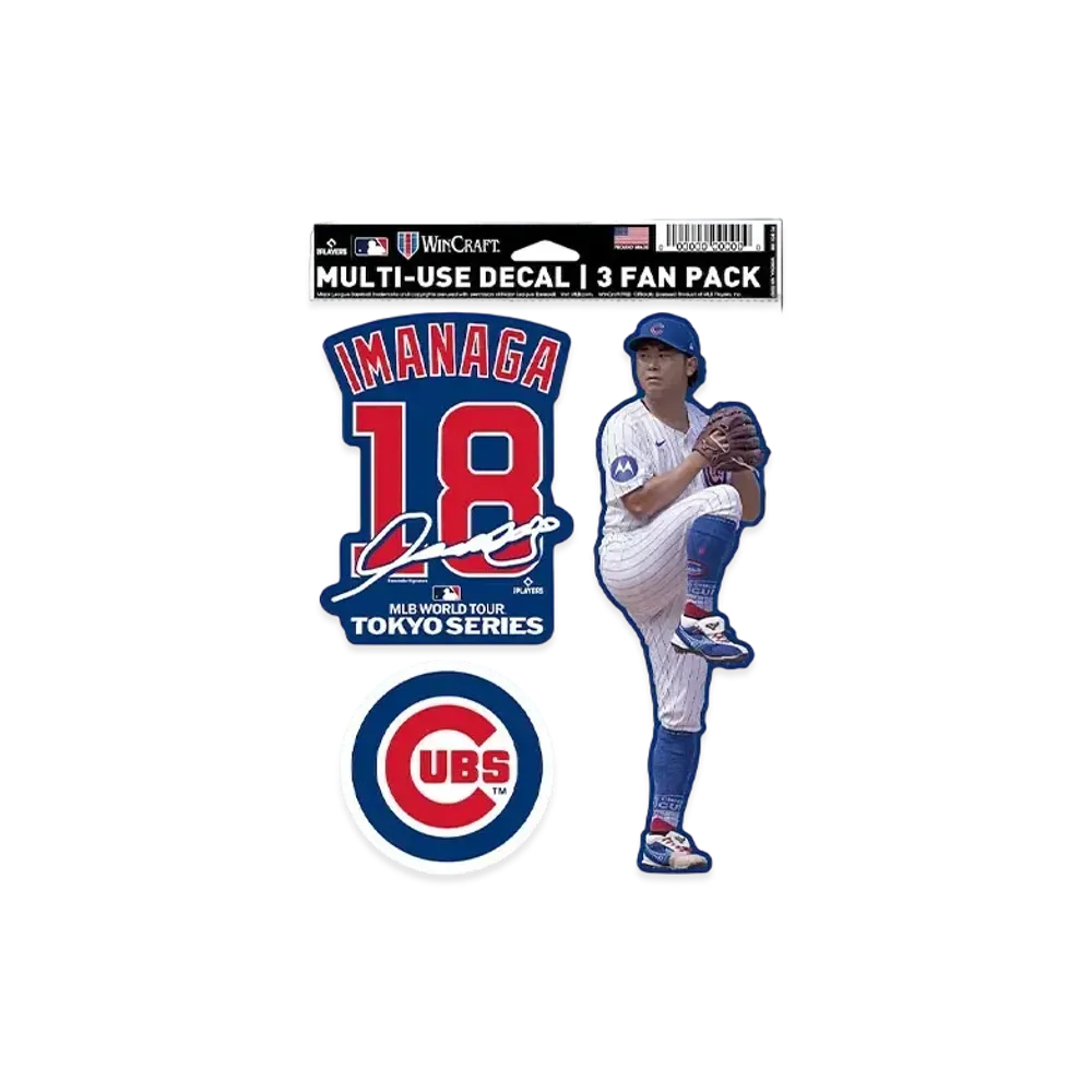 MLB Wincraft Cubs Shota Imanaga Tokyo Series Opening Game Fan Decal