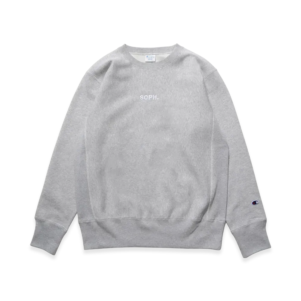 Champion x SOPH. Reverse Weave Crewneck Sweat "Gray"