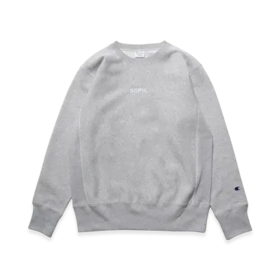 Champion x SOPH. Reverse Weave Crewneck Sweat "Gray"