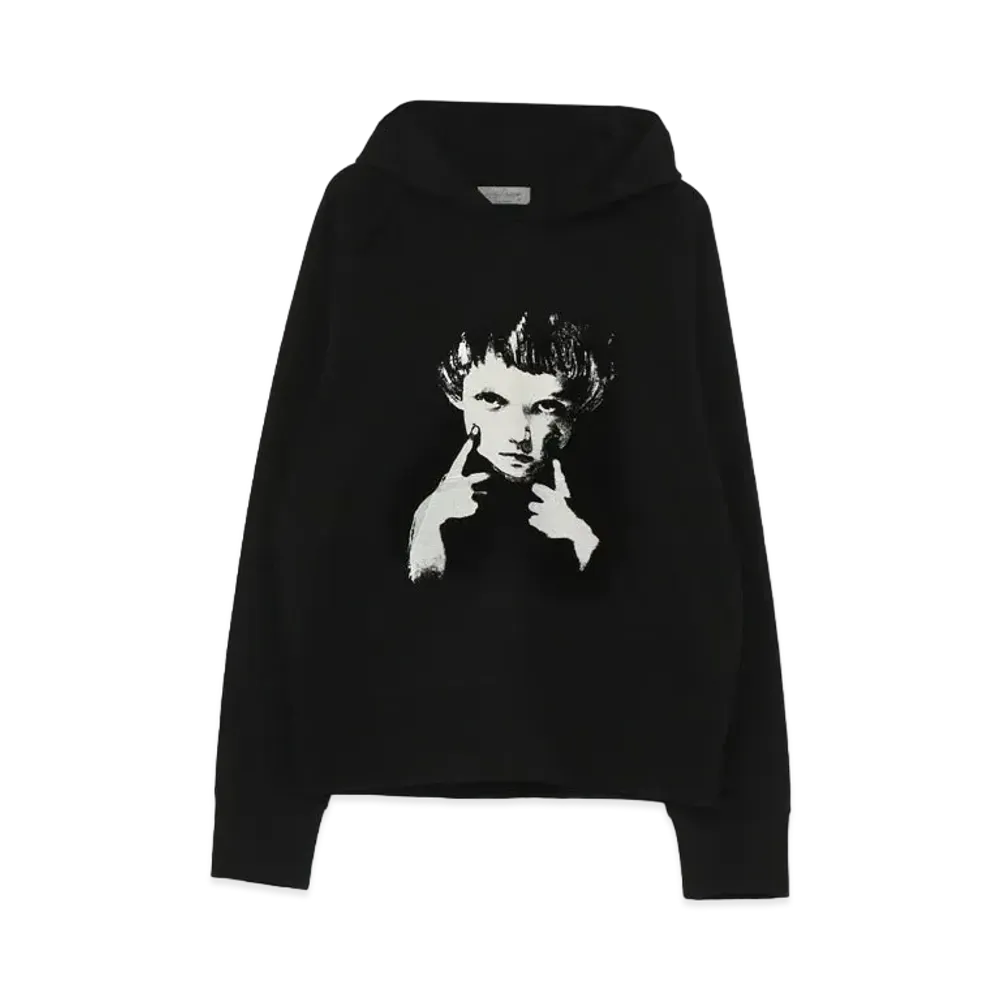 Yohji Yamamoto Pour Homme 20/20 TWIST TIGHT STITCH RAGLAN HOODY "Black"
