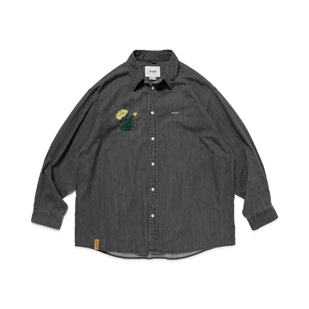 WTAPS Allman / LS / Cotton. Denim. Cacto "Black"