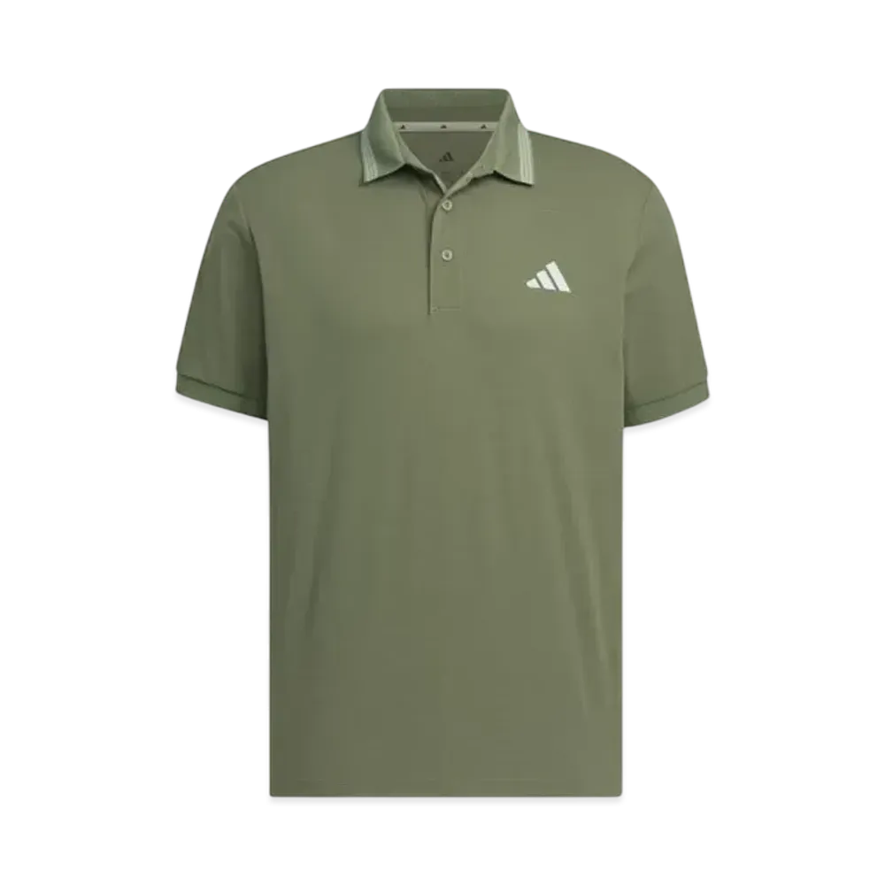 adidas One-Point Logo UV Care Short Sleeve Polo "Olive Strata"