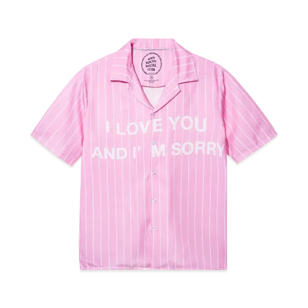 ANTI SOCIAL SOCIAL CLUB I'm Sorry Button Down "Pink"
