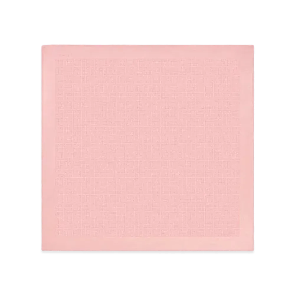 GIVENCHY 4G Shawl In Silk And Wool with Lurex "Old Pink"