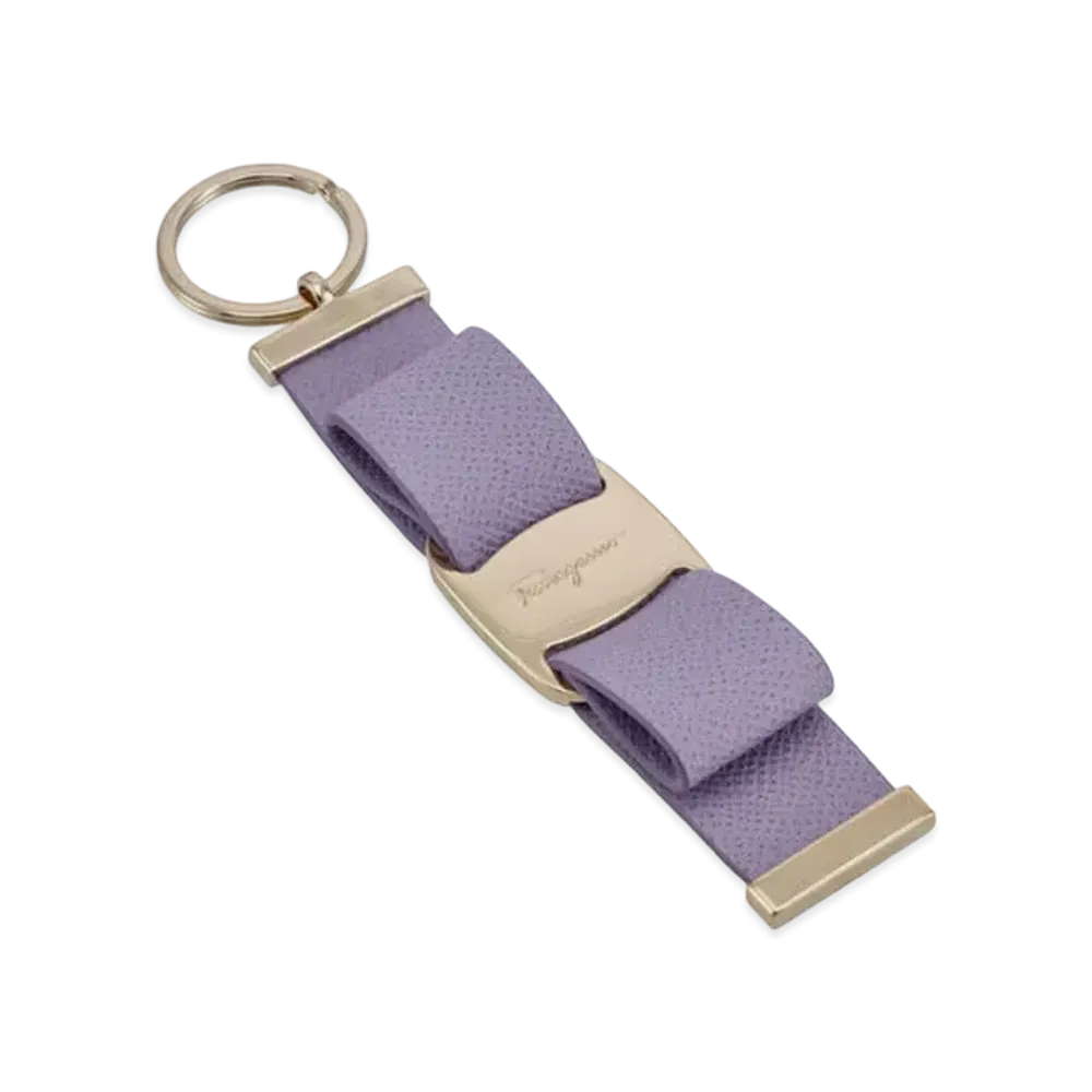 Salvatore Ferragamo Vara Bow Keyring "Purple"