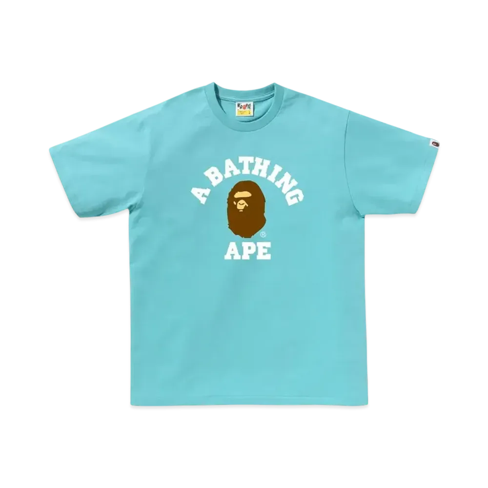 A BATHING APE College Tee "Blue"