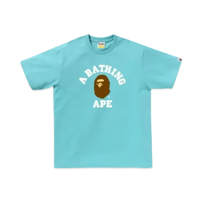 A BATHING APE College Tee "Blue"