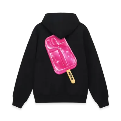 Stussy Popsicle Hoodie "Black"