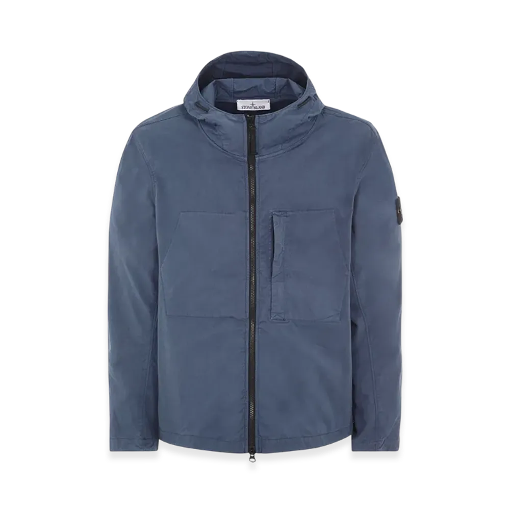 Stone Island 43310 Supima Cotton Hooded Jacket - 23SS "Avio Blue"