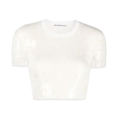 Alexander Wang Spangle Tee "White"