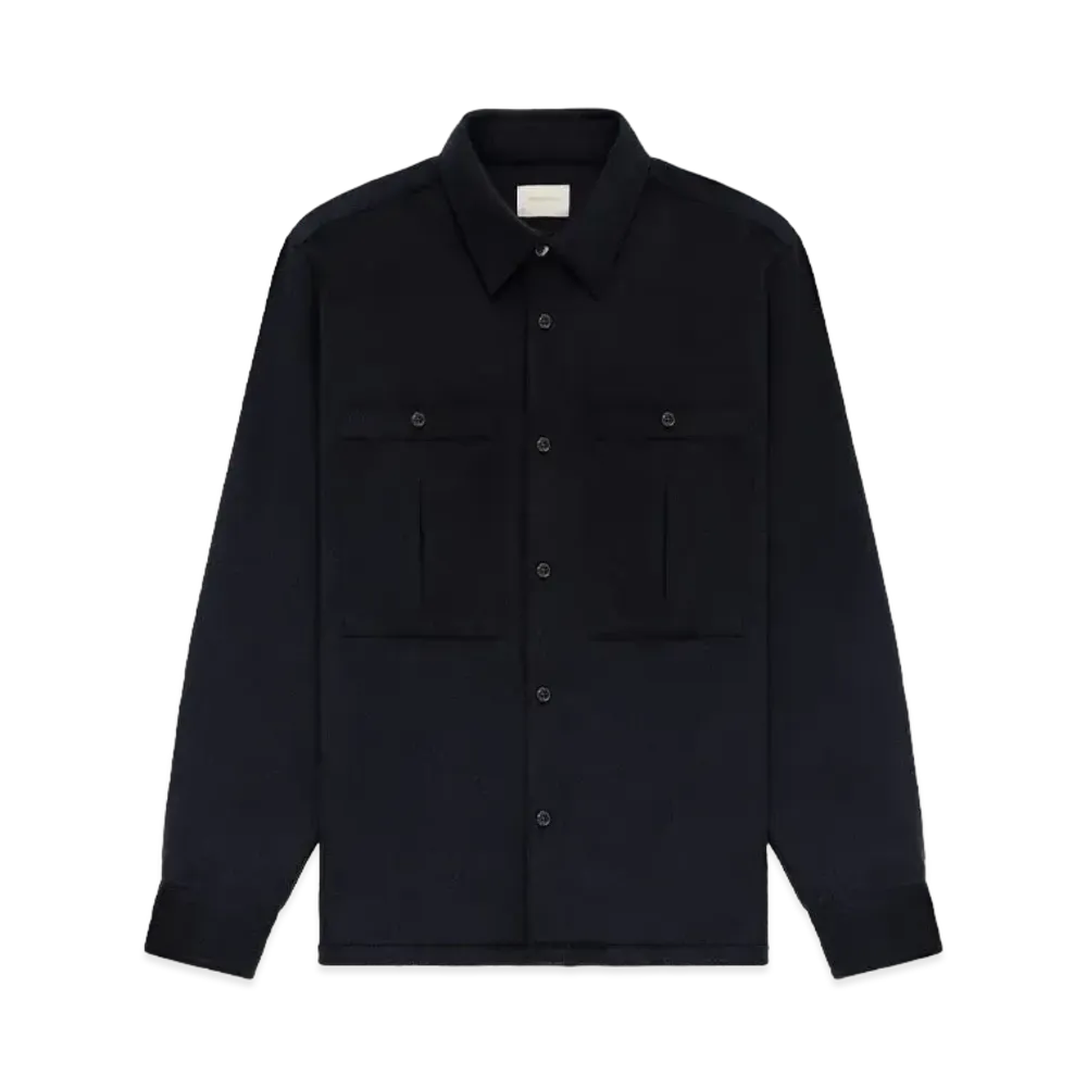 Aime Leon Dore Wool Cashmere Shirt "Navy"