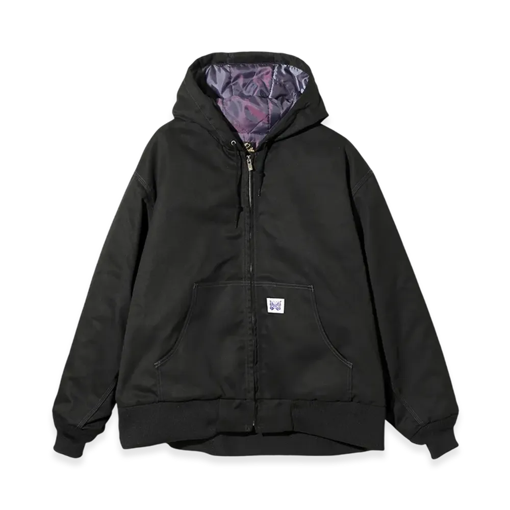 NEEDLES Zipped Work Hoody PE/C Twill "Black"