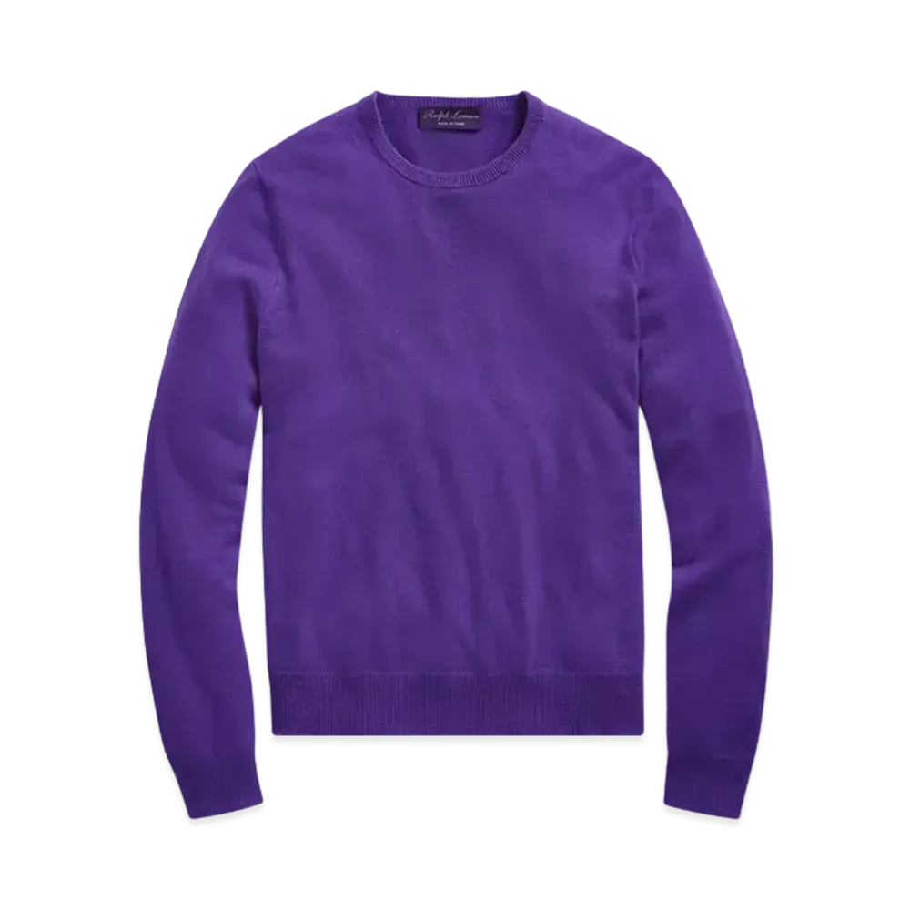 Ralph Lauren Purple Label Cashmere Crew Neck Sweater "Purple"