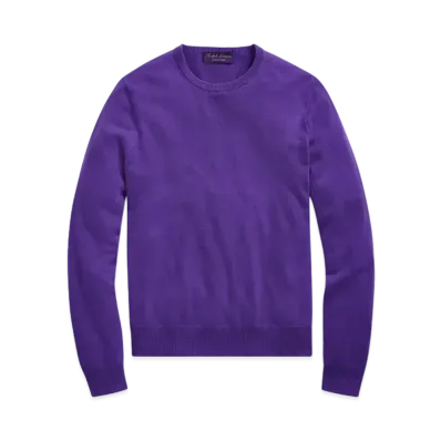 Ralph Lauren Purple Label Cashmere Crew Neck Sweater "Purple"
