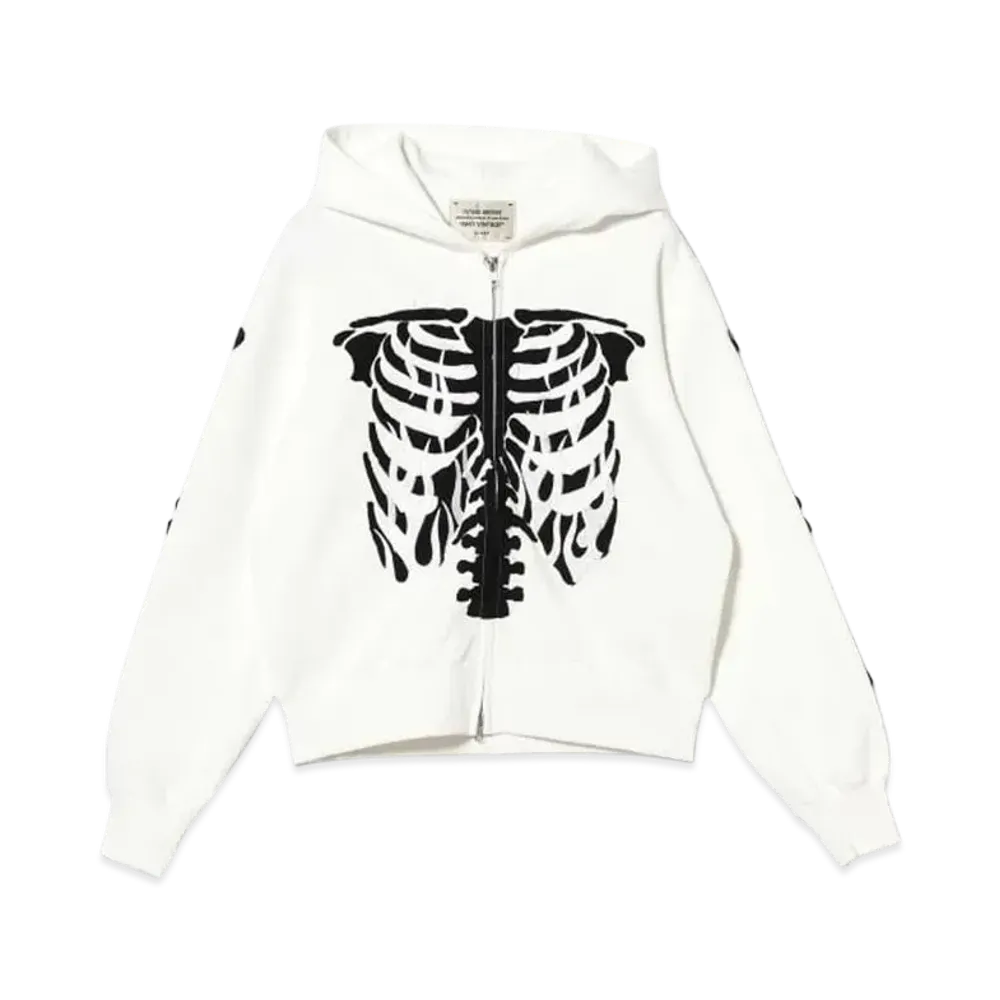 BEAMS FUTURE ARCHIVE Sweat Zipup Hoodie "White"