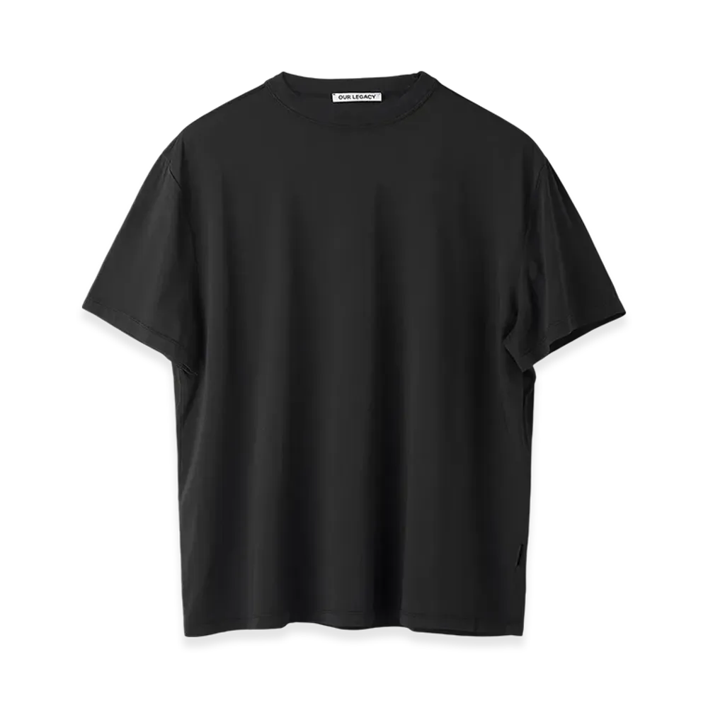 OUR LEGACY Women's Big T-Shirt "Black Clean Jersey"