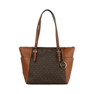 MICHAEL KORS Women's Charlotte Tote "Brown"