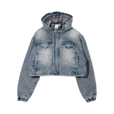 X-Girl Hooded Denim Jacket "Indigo"