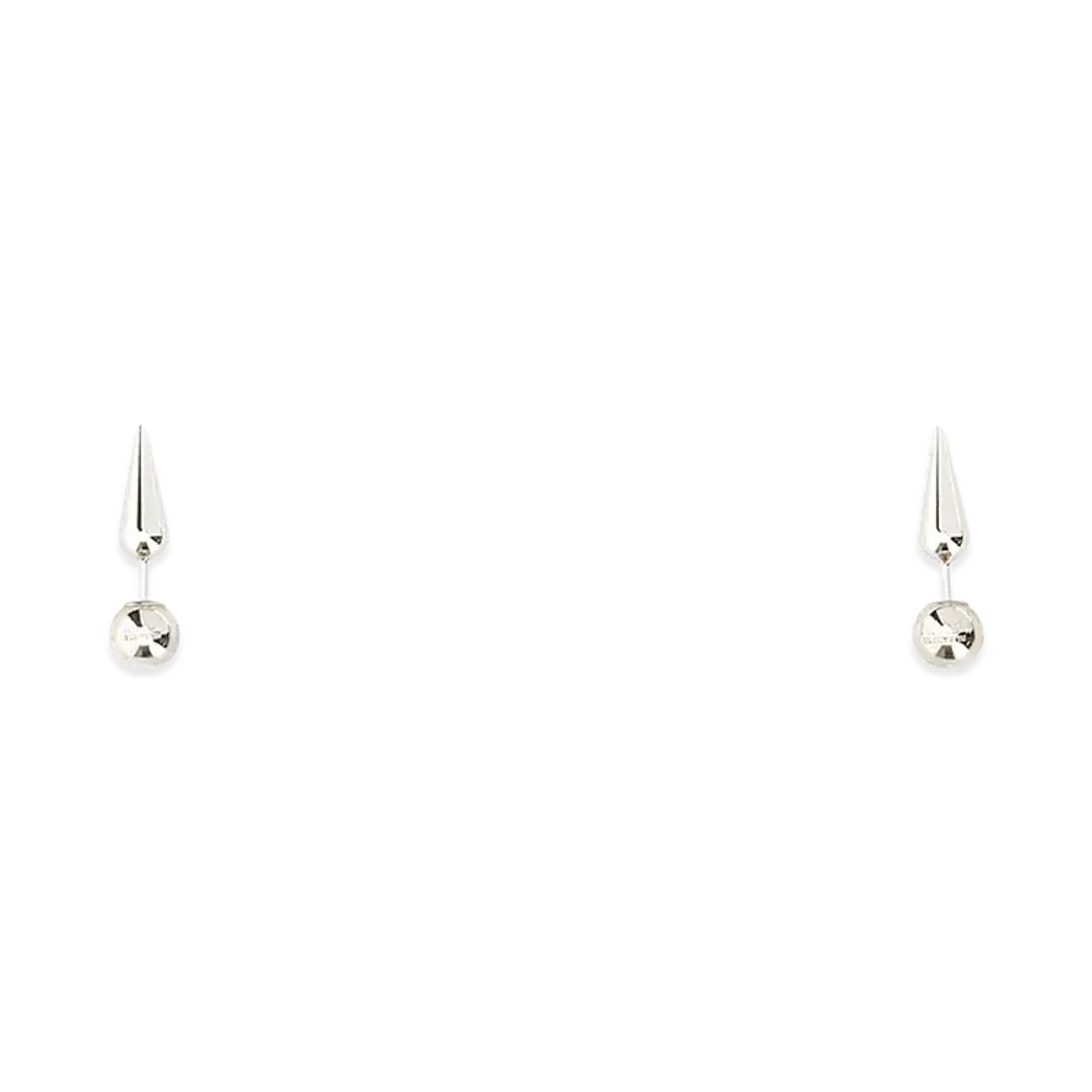 Jil Sander Women's Silver Metal Earrings "Silver"